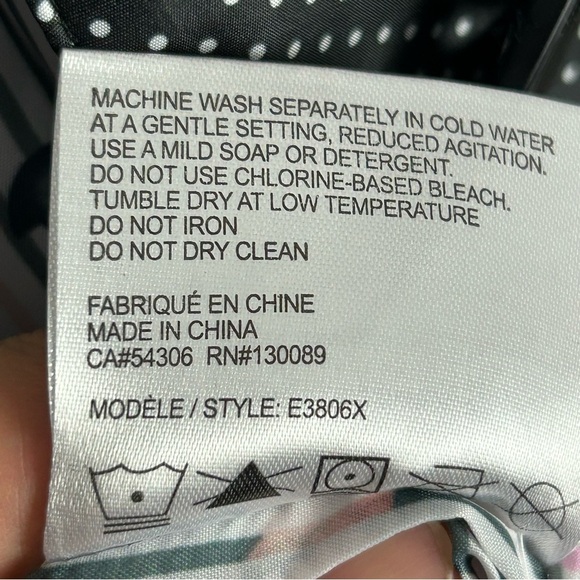 Mona Lisa by Fen-Nelli Classic Retro Vibe Black White Polka Dot Raincoat 20W - Picture 11 of 13